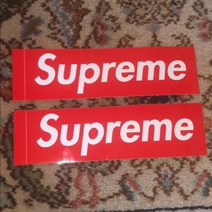 Supreme 100% authentic stickers(x2)